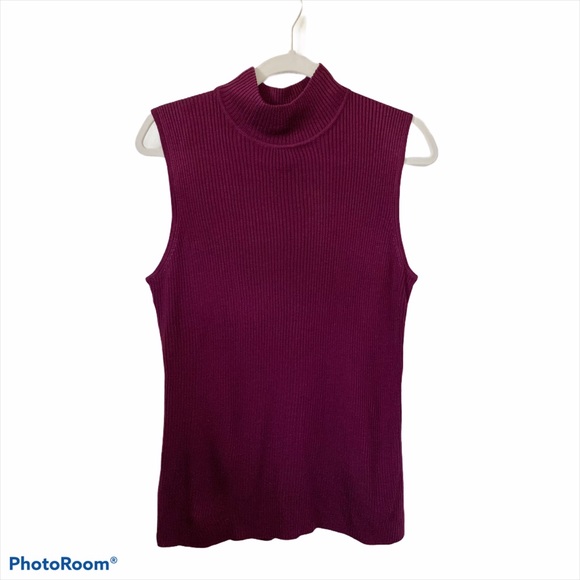 32 Xl Dana Buchman Purple Turtleneck 